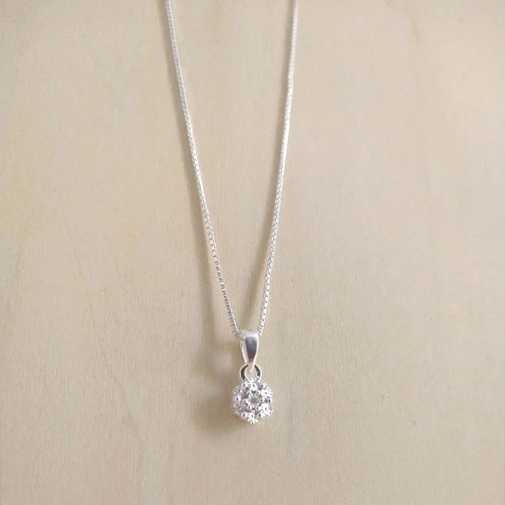 Diamond Pendant and Chain